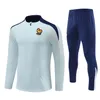 2024 2025 Französischer Trainingsanzug Soccer Trikot Benzema Mbappe Equipe de Full Sets Kids Men 23/24 Paris Fußballtraining Anzug Hälfte Pull Long Sleeve Chandal Futbol