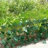 Decorative Flowers 1PC Wall Guardrail Leaves MINI Simulation Fence Small Fake Plants Green