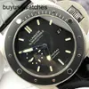 Regarder de poignet mécanique Panerai Luminor Series PAM00389 MENSEMENT METTRE SME SNETTRE TROIS AIGNE CALENDAIRE ROTATABLE RAGNE EXTÉRIEURE 47 mm Automatique Mécanique