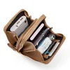 Sac à bancs d'épaule sac de téléphone mobile pour femmes rétro litchi motif de poche Clip de carte de poche simple messager retour aux anciens