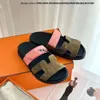 Scarpe H su pannelli da tazz di sandalo flop flop slip slip slip slitta lussuosa scarpa da design per donna uomo casual vera pelle in pelle sandale tessuto piatto spiaggia rosa sli tt01