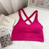 Damestanks Vrouwen kruisen halter crop tops gebreide sexy camis tanktop vrouwelijk kale middenrif ondergoed voor 2024 zomer lente