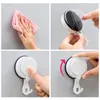 Hooks 2pcs Wall Hook kreativer Saug- und Stanzküchentür Schlüsselhalter Rack Handtuchbügel Badezimmer