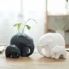 Vases Céramique Mini Vase Elephant Decoration Hydroponic Plant Salon Home Bourse Crafts Christmas Birthday Party