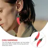 Bengelen oorbellen Chili Stud stijlvol voor vrouwen Europeaan en Amerikaanse vakantie groente metaal bungelende peper Miss trendy