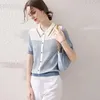 Dames polos polo shirts schattige gebreide vrouwelijke tee knop kawaii kleding trend 2024 Koreaanse t-shirts basisstijl hoogwaardige jeugd