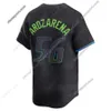 Rays Baseball Jersey 2024 Charcoal Yandy Diaz Randy Arozarena Wade Boggs Jose Siri Junior Caminero Harold Ramirez Isaac ParedesMen Women Youth City Connect Jersey