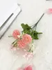 Dekorativa blommor 1pc-28cm5 huvud simulerande fin boll krysantemum gren hem dekoration bord mittpiece mor plot present artificiell