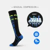 Chaussettes hosiery 2022 Nouvelles chaussettes de compression sportive fonctionnelle infirmière anti-fatigue bass de veau en nylon chaussettes de compression élastique y240504