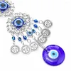 Dekorative Figuren türkisch blaue Augen Auto Anhänger Amulett Lucky Devil's Eye Perlen Charme für Home Dekoration Handwerks Wandhänge Schmuck Wind