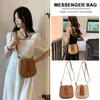 Bag Women Crossbody Bags Bohemia Woven Beach Straw Summer Handmade Paper Rope Simple Leather Casual Purse