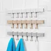 Küchenhakenregal Kein Stochern Hanging Rod Rack Starke Kleber Toilettenwand Kleidung Haken Handtuch Accessoires 3 Styles 2022 Neu