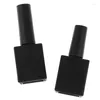 Storage Bottles 15ml Empty Nail Polishing Bottle Gel With Brush Glass Blending Touch-up Container Black