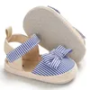 Erste Wanderer 2024New-Produkte Sommer Sandalen Neugeborenes Mädchen Freizeit Weiche Bottom Nicht-Slip atmable Schuhe Vorkalierer 0-18 Monate H240504