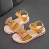 Sandalen meisjes zomer nieuwe prinsesschoenen plat bodem zachte zo strand kinderen H240504