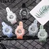 Armbanduhren Jelly Digital für Jungen und Mädchen Kinder LED Sport Sile Gurt Armband Wasserdichte elektronische Uhr H240504