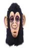 Masque en latex de la tête de singe drôle masque complet masque adulte halloween mascarade fantaisie déguisé cosplay semble real5555368