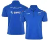 Men039S Polos Alpine Alonso 2022 F1 Racing Team Motorsport Outdoor QuickDrying Sports Riding Polo Lapel Shirt Car Fans Blue WH1155584