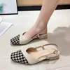 Dress Shoes Sandalen 2024 Lente/zomer Fairy Style Dikke Heel High Dames Fashion Matching Rok en hoofdband single