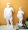 Creative Fat David Portrait Sculpture Résine Crafor Decoration Human Body Statue Home Desktop Ornaments Garden Art 2201171291145