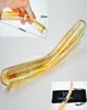 w1031 Gold pyrex glass crystal anal dildo fake penis prostate butt plug adult male female masturbation products sex toys for women9811715