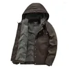 Vestes pour hommes manteau veste de moto à capuche Parkas Vêtements homme vêtements tactiques jakets manteaux d'hiver