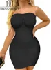 Taille Tummy Shaper nahtloser Vollschieberform trägerlos enge Unterhemd