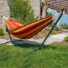 Hammock with Space Saving Steel Stand 450 Lb Capacity Carry Bag Included Hammock 240430