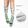 Chaussettes masculines jouet camion camion excavateur hétéro masculin mens femmes bas de printemps polyester harajuku