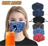 Adult Kid Drink Mask With Hole For Straw Cotton Reusable Washable Dustproof Drinking Masks Outdoor Mouth Masks Party Mask AHC16725204910