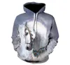 Men039s Sweatshirts Sweatshirts Animal Horse 3D Sweat Sweaderas Hombre Man and Women Clothing Streetwear Homme3608032