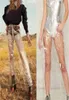 Fashion Pvc Plastic Waterproof Trousers Transparent Solid High Waist Wide Leg Pants Loose Pants LJ2011303168000