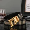 mens belt Automatic buckle Designer belt luxury stripe Letter buckle classic belts gold and silver black buckle casual width 3.8cm size 100-125cm fashion gift