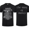 Fashion Men T-Shirt doppelseitig Amon Viking Pferde Schwarz von Amarth Übergroße T-Shirt Graphic Youth Tuch Streetwear S-3xl 240504