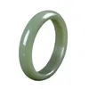 Bangle Magasin extérieur Mongolie Haute imitation Xinjiang Hetian Jade Lake Green Bracelet Qiemo Blue Women's J