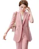 Abricot vert rose décontracté deux pièces Set Femmes pantalon Taille de costume S5xl Malf-manche Long Blazer avec For Girl Women039s Piece 7946408