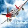 WLTOYS XK A280 RC Airplane P51 Fighter Simulator 2.4G 3D6G -modus Vliegtuigen met LED -zoeklichtvliegtuig speelgoed voor kinderen Volwassenen 240429