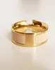 Nouveau designer de haute qualité Design Titanium Ring Classic Jewelry Men and Women Couple Rings Modern Style Band3428623