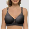 Bras Sexy Seamless Plus Size Bra Push Up Sports Brassiere Women'S Button Underwear Wireless Yoga Top Woman No Steel Ring