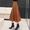 Röcke Frauen Wildleder großer Schwung A-Line