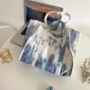 Bag Fashion Design Krawatte Dye Frauen blaue Handtaschen einfache Damen große Kapazität Einkaufstaschen Mädchen Studenten Freizeitschulter Schulter