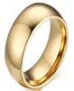 Hochzeitsring gewölbter goldplattierter Wolfram Bide Ehering für Männer und Frauen Größe 6-13 Heißer Verkauf in den USA und Europa4421810