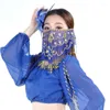 Stage Wear Belly Dance Veil For Women Plum Blossom Costins Costume Akcesoria Wydajność