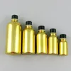 収納ボトル200 x 5ml 10ml 20ml 30ml 50ml 100ml補充可能な金色のガラス瓶1オンス化粧品容器