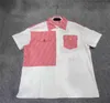 Женские блузкие рубашки дизайнерские топы морской хлопковой винтажной рубашки логотип вышива