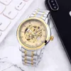 New Lao Brand Fashion Watch entièrement automatique Calendrier de bande en acier mécanique Watch pour hommes