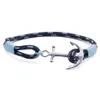 Tom Hope Armband 4 Size Handmased Ice Blue Thread Rope Chains Rostfritt stål Ankare Bangle With Box och Tag Th4318U231068483839796543
