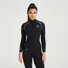 Costumi da bagno femminile da 1,5 mmdiving abito split top top maniche lunghe snorkeling immersioni calde a prova di freddo