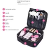 Kosmetischer Organizer Nylon Make -up -Tasche Doppelschicht Design Handtasche Maniküre mit professioneller Nagelhülle Kosmetische Organizer Beutel Y240503