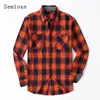 Chemises décontractées pour hommes chemises de design de poche de style anglais 2024 tops à poitrine mono-pain chemisier à plaid masculin